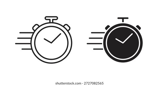 Conjunto de iconos Express. Ilustración vectorial de línea simple