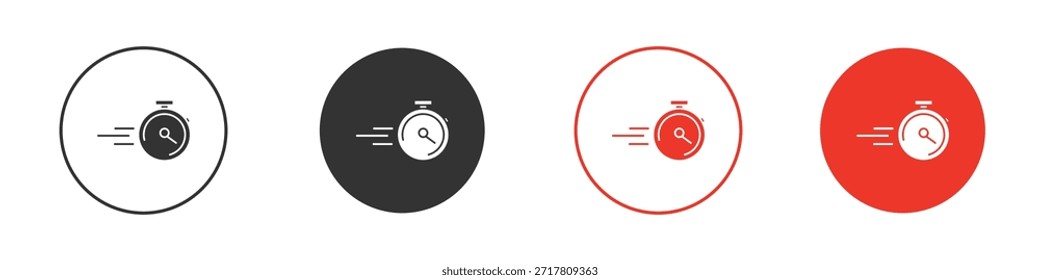 Ilustración vectorial de silueta plana simple de iconos exprés