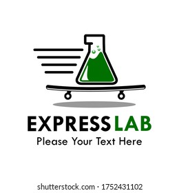 Ilustración de diseño de logotipo de laboratorio Express