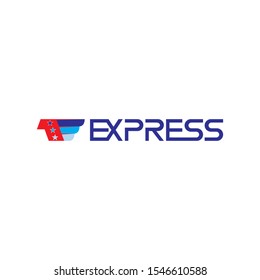 EXPRESS letter logo design vector