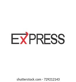 EXPRESS letter logo design vector