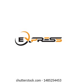 Express letter logo vector design template