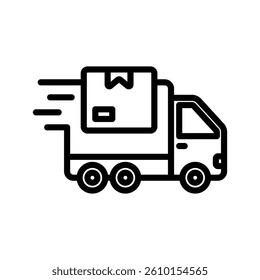 Express Line Vector Illustration On White Background.
