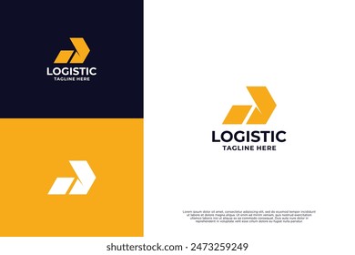 Express logistic delivery logo design