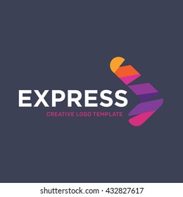 Express Logo. Arrow logo