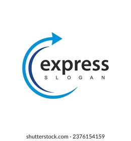 Express logo designs vector, Transport logistic delivery and shipping service.