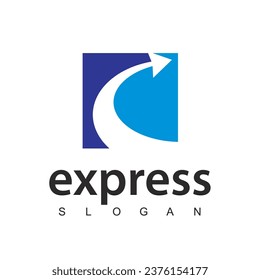 Express logo designs vector, Transport logistic delivery and shipping service.