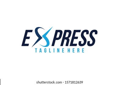 express logo icon vector isolated