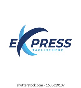 express logo icon vector isolated