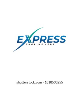 express logo icon vector isolated