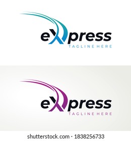 express logo icon vector isolated