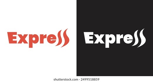 Ilustración de logotipo expreso con 'E' distorsionada y 'S' ahumada