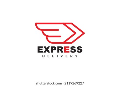 Ilustración de diseño de plantilla de logotipo Express Ilustración de icono vectorial
