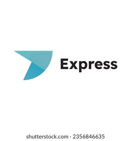 Express logo Vector icon design illustration Template