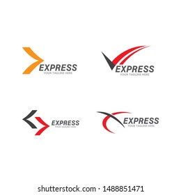 Express logo vector ilustration vector template