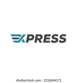 Diseño de plantillas de vector de logotipo Express