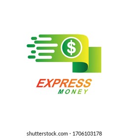 
Express money logo, finance logo design