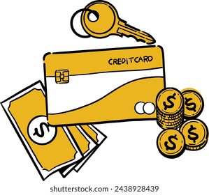 Express money-related objects using drawings and point colors
