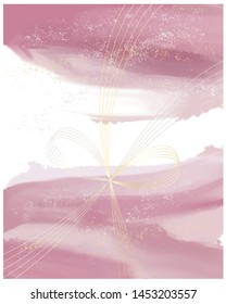 I express pink gradation with old-fashioned Japanese colors.