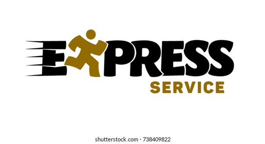 emblema de servicio expreso