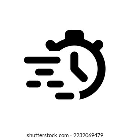 Express service icon (vector illustration)