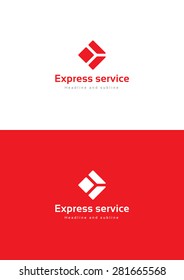 Express service logo teamplate.