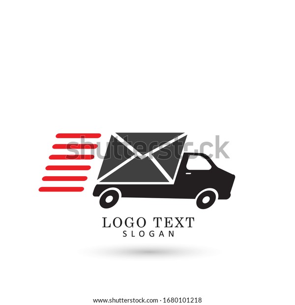 Express, Shipping & Courier Truck Logo.\
Symbol & Icon Vector\
Template.