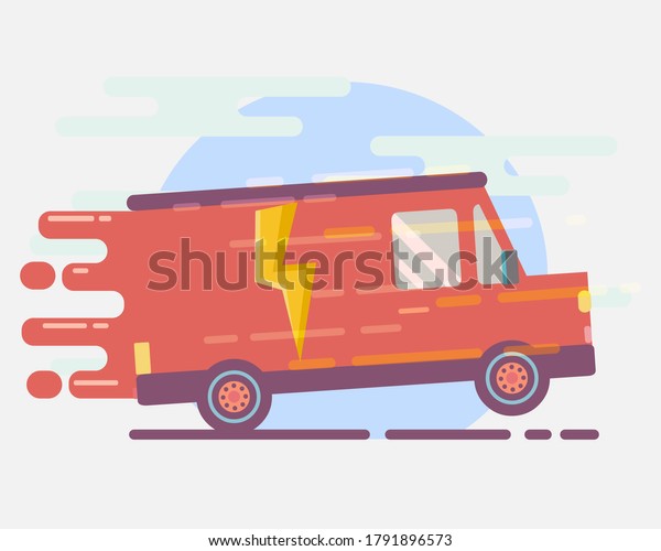 express shipping delivery concept icon\
vector illustration