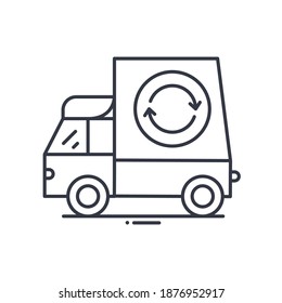 Express shipping icon, linear isolated illustration, thin line vector, web design sign, outline concept symbol with editable stroke on white background.