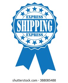 Express shipping icon, vector illustration