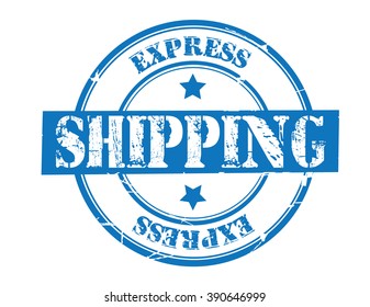 express shipping on a white, vector illustration