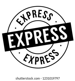 express stamp on white background. Sign, label, sticker.