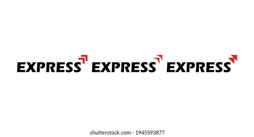 Express text icon logo is suitable for shipping logos