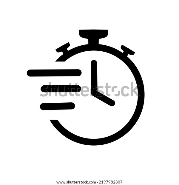 Express Time Icon Simple Design Stock Vector (Royalty Free) 2197982807