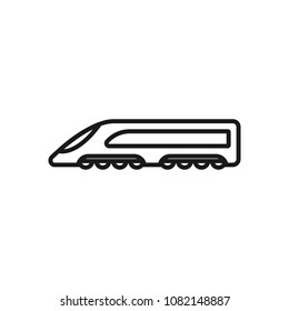 Express Train Icon Outline