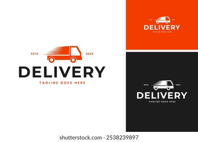 Express truck logo for fast delivery logo design vector illustration