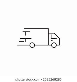 Express-LKW-Web-Symbol, Vektor