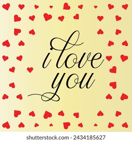 Express your love in a timeless way "I Love you". Say it clear and loud "I love you", this vector is perfect for all love-filled projects.