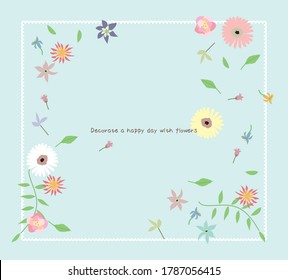 Expressing cute flowers in art