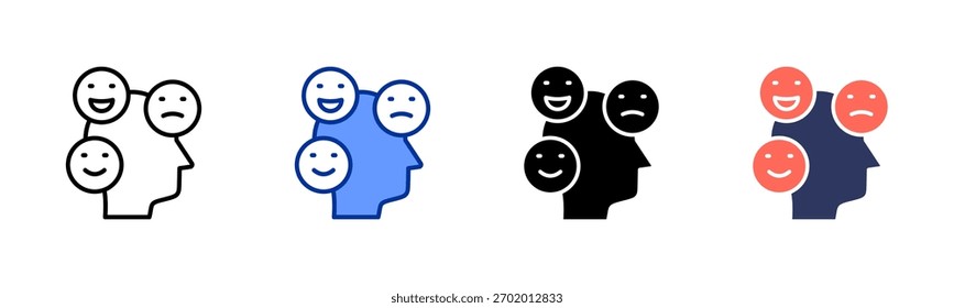 Expresando el icono de Emoción establecer múltiples estilos de colección