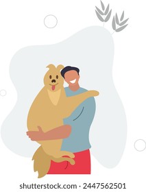 expressing and giving love.love for animals.