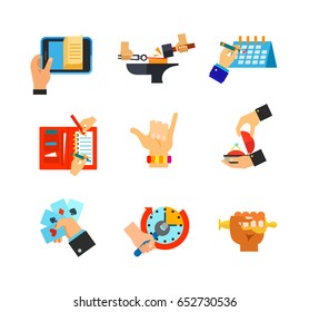 Expressing yourself icon set