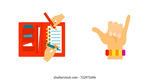 Expressing yourself icon set