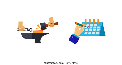 Expressing yourself icon set