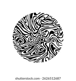 Expression of the Abstract in the Circle Shape, Inspired by Marble, can use for Decoration, Wallpaper, Tile, Floor, Carpet, Fashion, Fabric, Wrapping, Background, Motif Pattern, etc. Vector