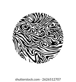 Expression of the Abstract in the Circle Shape, Inspired by Marble, can use for Decoration, Wallpaper, Tile, Floor, Carpet, Fashion, Fabric, Wrapping, Background, Motif Pattern, etc. Vector