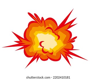 Expression Bomb Exploding Vector Illustration Stock Vector (Royalty ...