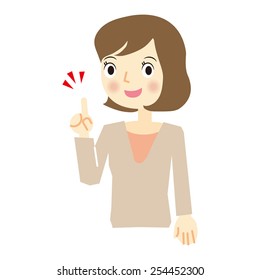 Expression of business woman