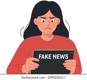 The expression changes from concern to realization of misinformation.