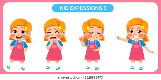 expression children bundle. suitable to be used as a design element on the theme of children